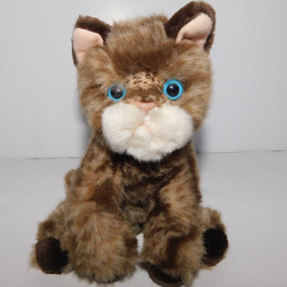 Russ Berrie Brown Tabby Cat Kitten 5.5" Stuffed Plush WHISKERS 2480 *READ